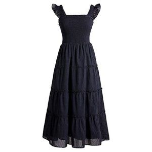 J. Crew Factory Black Midi Dress